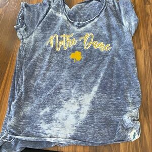 League Kids Blue and Yellow Notre Dame Tee